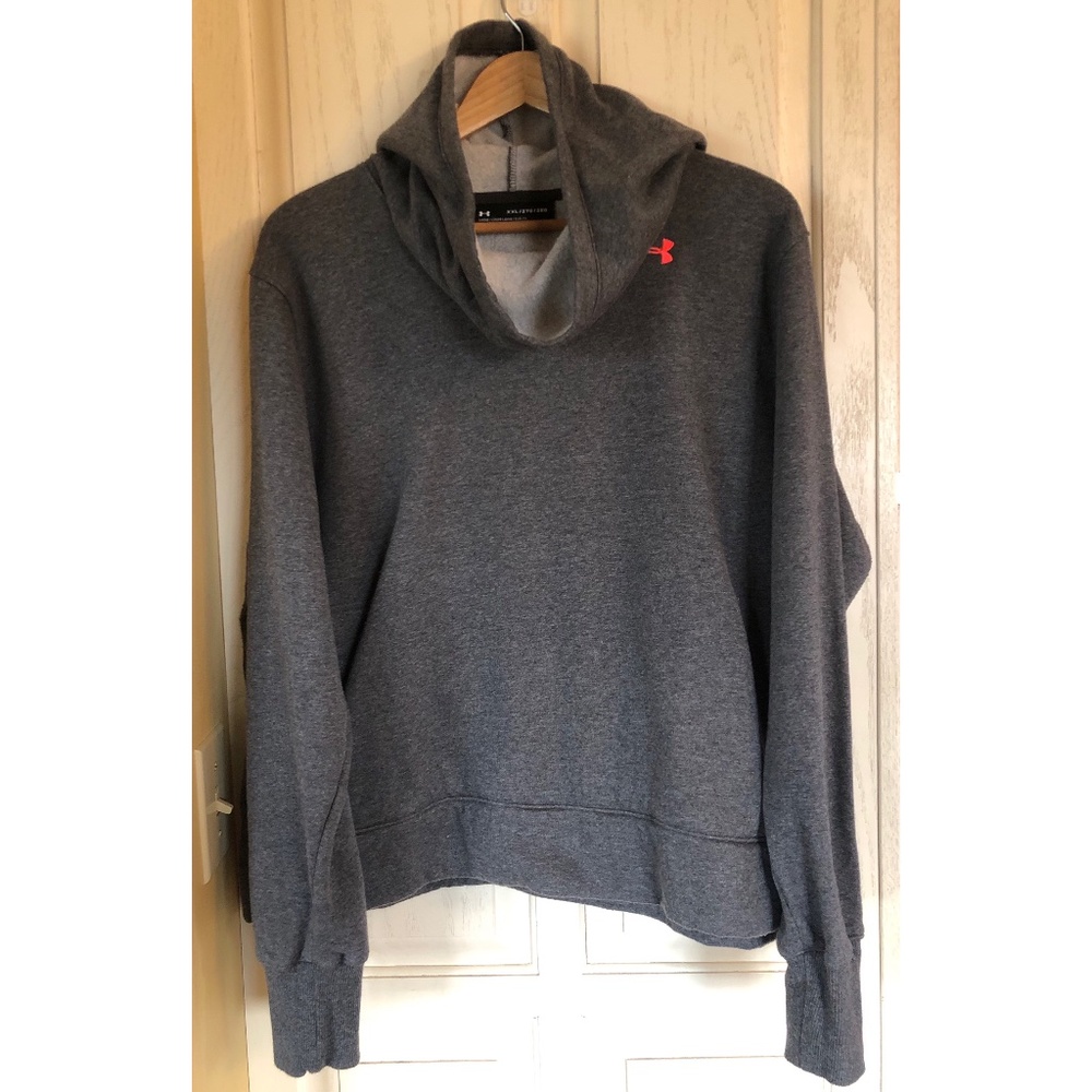 Cowl Neck Heather Gray Under Armour Hoodie